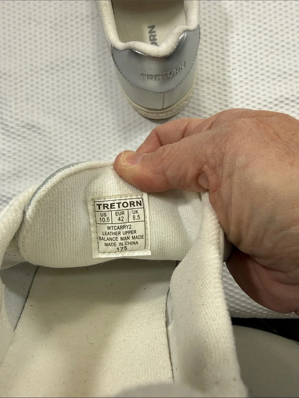 Tretorn Carry ll Velcro White leather sneakers Velcro Size 10.5